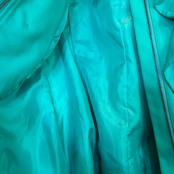 INC International Concepts Teal Ruffle Blazer - Picture 4 of 6